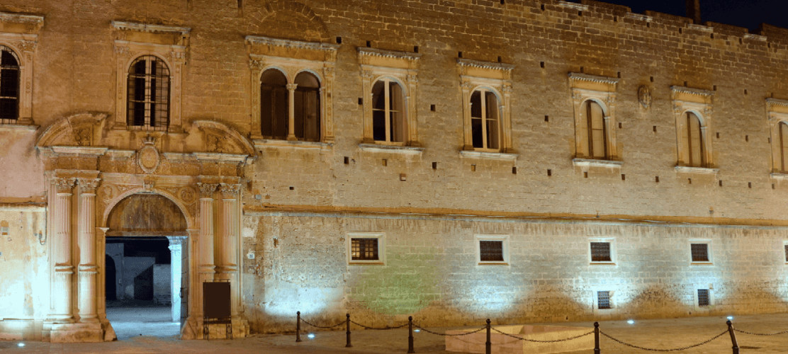 prospetto del palazzo baronale