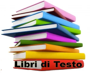 Immagine di una pila di libri e una scritta 