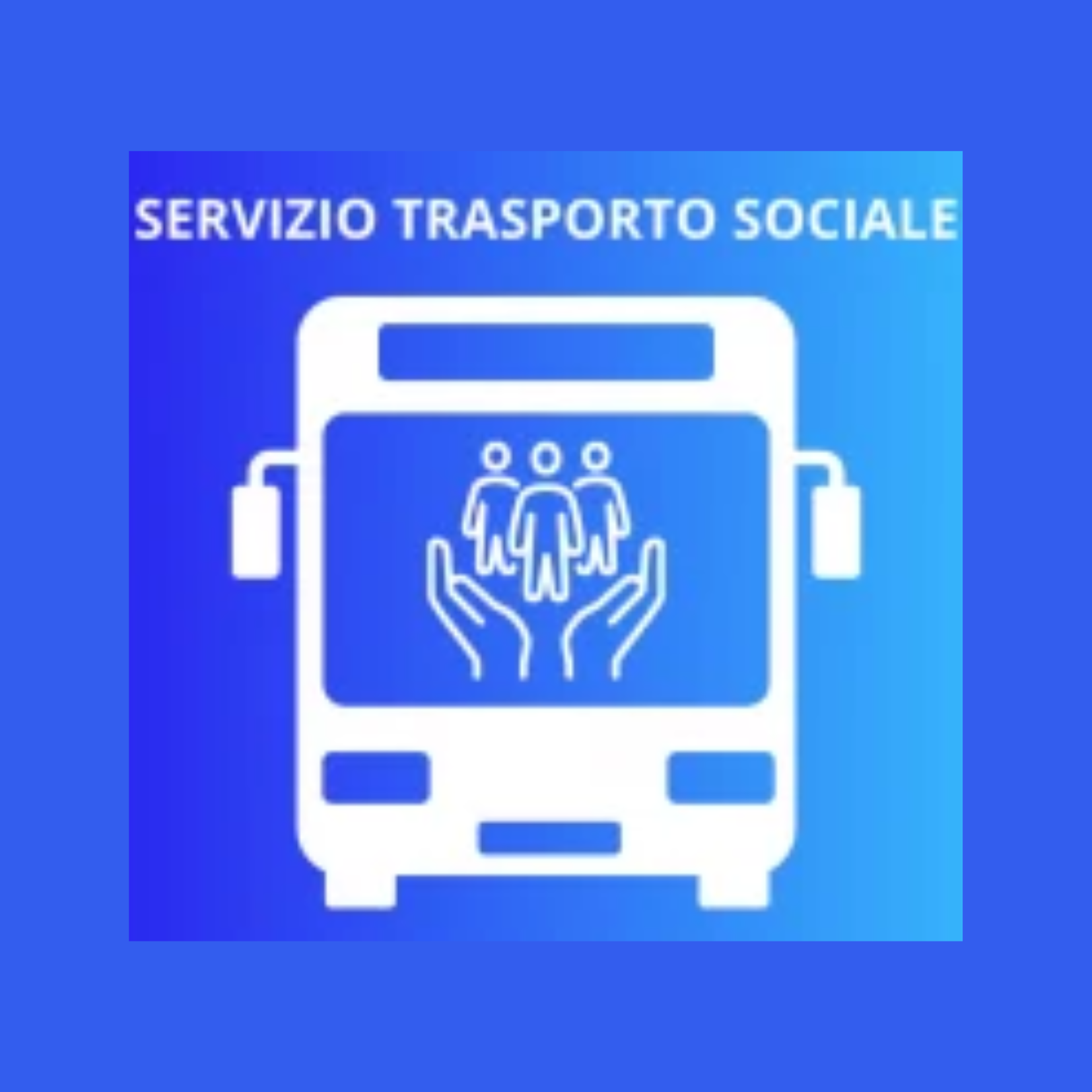 Immagine disegnata di un autobus con dei bambini