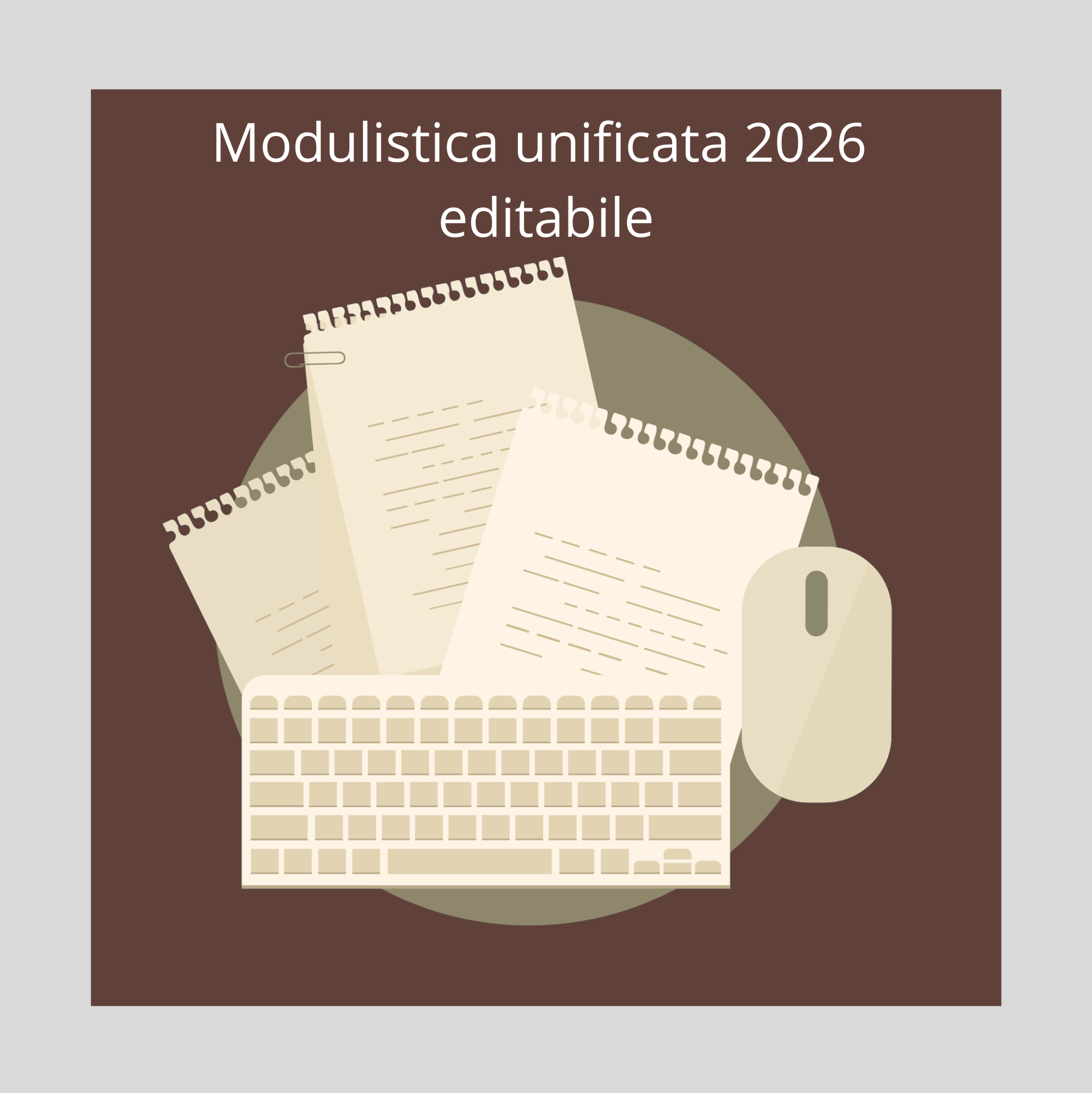 Immagine disegnata di computer e fogli